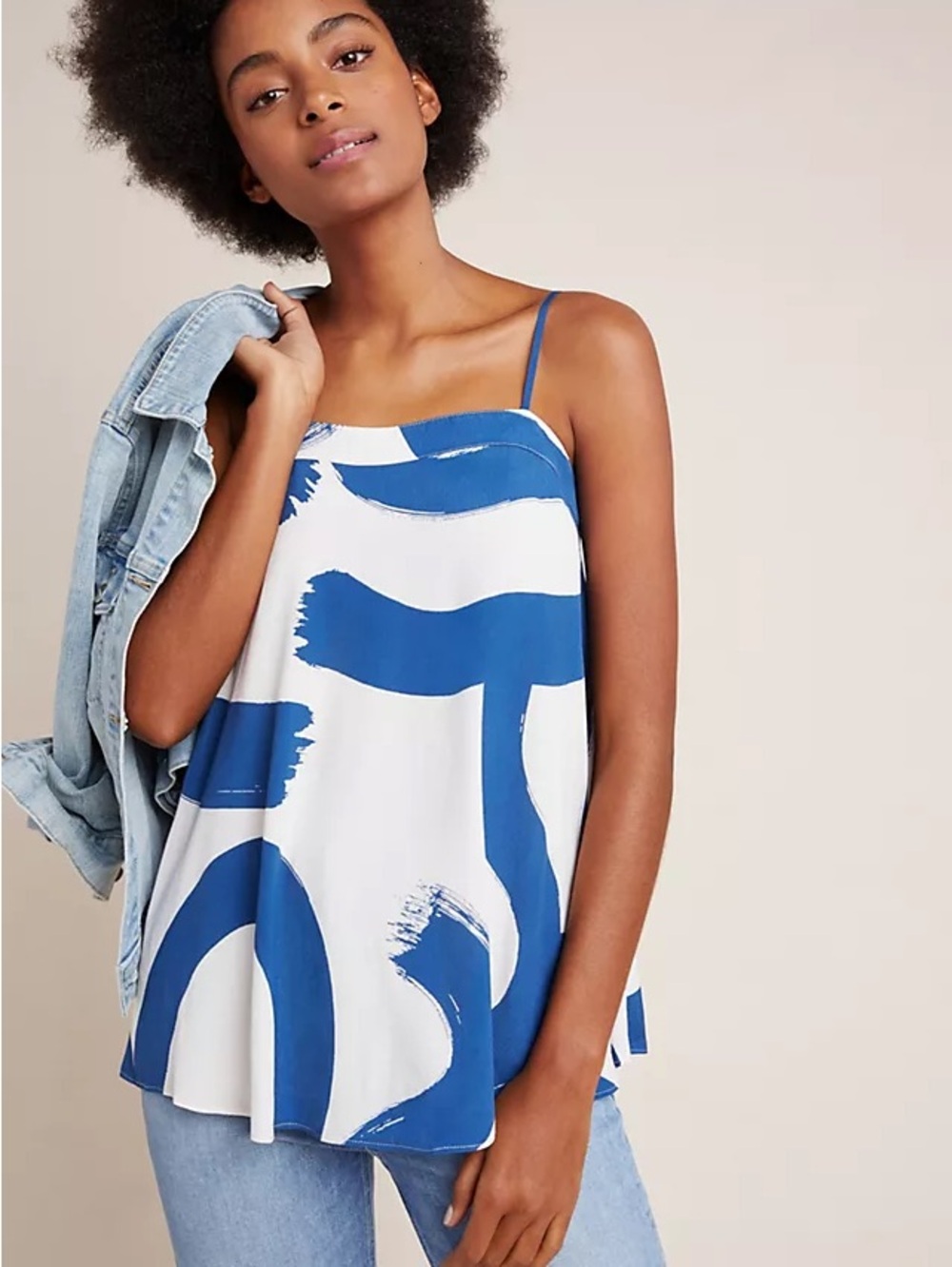 Anthropologie Maeve Sacha Swing Blouse Blue